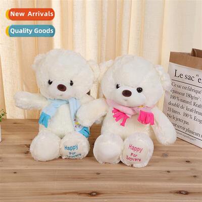 LED light-up musical scarf bear 30cm teddy bear plush toy co