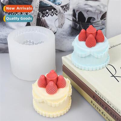 ChipKai New Strawberry Cake Aroma Candle Silice Mould DIY Si