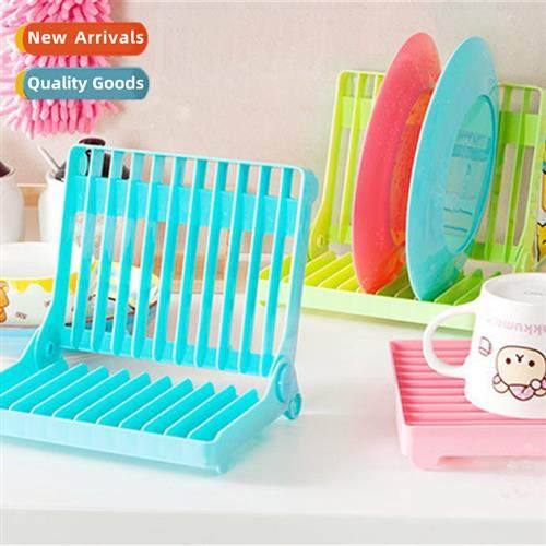 Foldable Dish Storage Drainer Kchen Dish Rack Organizer Cup