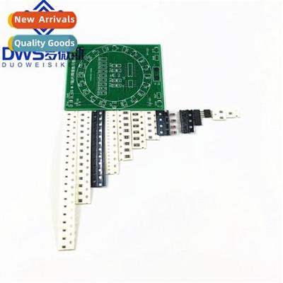 SMD Compents Soldering Exercise Board CD4017+NE555 Running L