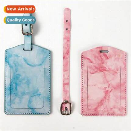Marble grain multi-color can be customized LOGO luggage tag