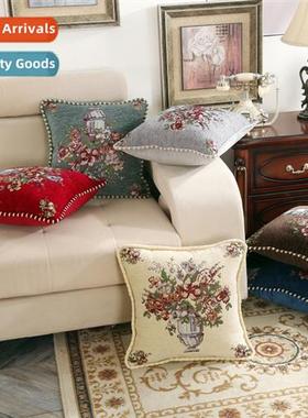 Scinavian light luxury jacquard chenille pillow bedside st p