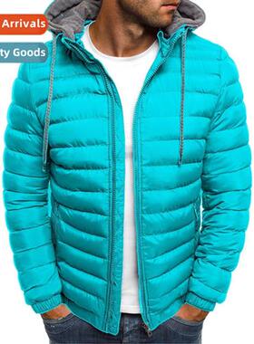 2021 winter new mens casual cott clothing youth short warm h