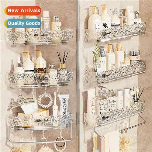 Glacier pattern bathroom storage rack wall mounted toilet wa