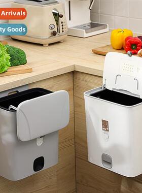 New 10L Sliding Lid Kchen Trash Can wh Lid Household Cabinet