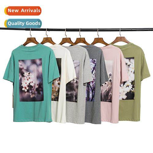 Tide skateboard fog ESSENTIALS floral oil painting round nec