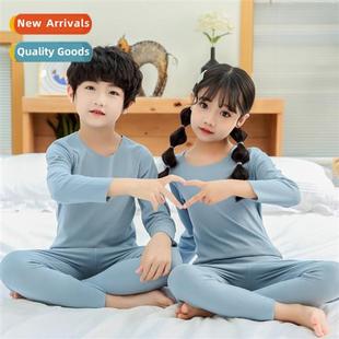 rmal underwear set Korean sided childrens double vel versi