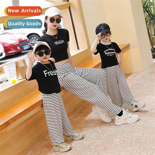 23 summer new parent-child loose ice silk anti-mosquo pants