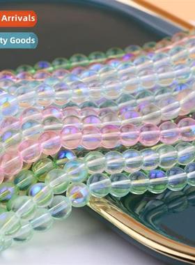 Crystal glass blue color illusi beads hmade DIY ancient Chin