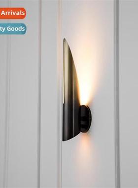 Post-modern creative living room hardware wall lamp art beds