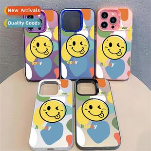 Tide smiley phe case apple 15 color silver case iphe13 hard
