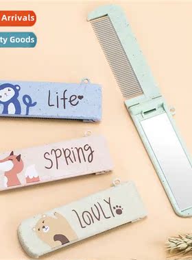 Scinavian style carto folding comb portable mini dressing co