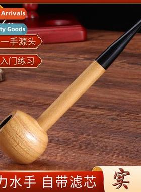 New Popeye solid wood round bottom filtered miniature pipe m