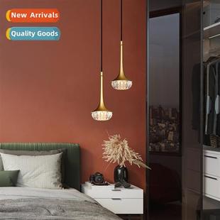 chelier full copper Crystal luxury bedside light mod bedroom