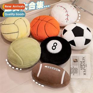 Simulati basketball pillow plush toys rugby soccer childrens