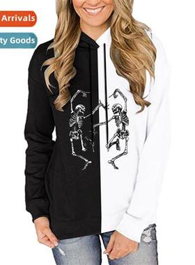 Diablo punk style wing print patchwork lg sleeve thin secti