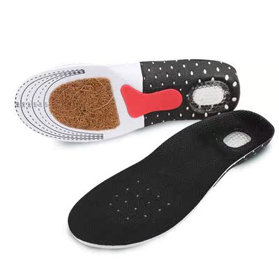 Sports insoles for men  women sweat cocut beard shock absorp