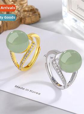 Offshore opening adjustable lapis lazuli jasper finger ring