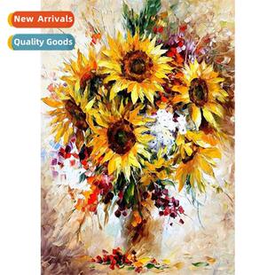 New hmade paste diamd full diamd living room art plant decor