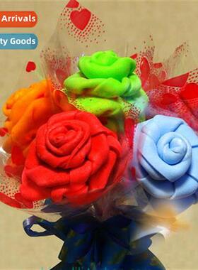 Spge rose origami materials Valentines gift diy flower hmade