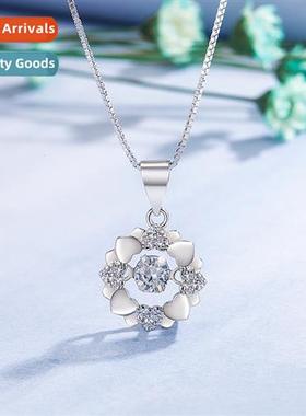 Japan  niche  spir necklace female love flower pendant simpl