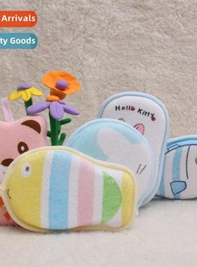 Newborn baby bath rub carto bath towel bath ball towel fabri