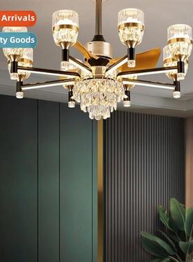 2023 new restaurant ceiling fan light modern light luxury cr