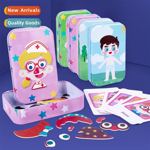 Variety  creative magnetic ir box dress up expressi puzzle C