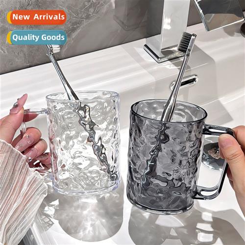 Glacier pattern mouthwash cup light luxury   transparent too