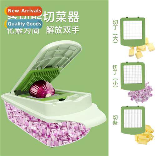 Multi-functial vegetable cutter potato shredder scrubber gra