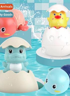 Baby bath toys wind-up clockwork water play swimming small t