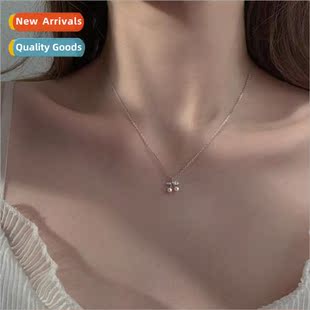 necklace small grain Sweet luxury pearl light niche cherry