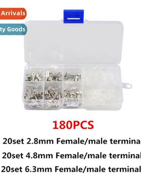 180 insulated busbar cnectors 2.8 4.8 6.3mm electric crimp t