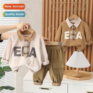 baby tie children new fall 2023 two Boys female spring