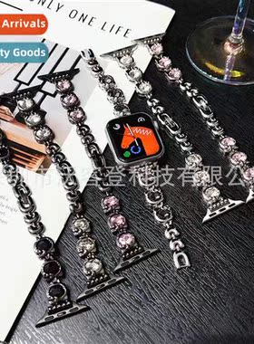 适用apple watch kk diamond jewelry metal strap apple watch8/