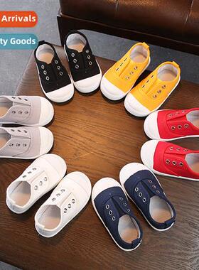 Childrens canvas shoes Childrens st-soled kindergarten indoo