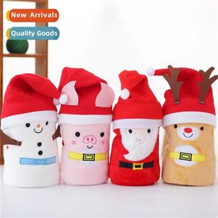 elk facecloth blanket Santa cover snowman children bla Claus