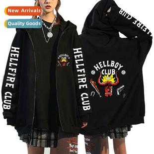 hellfire zip Stranger Seas things printed weird Things club4