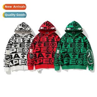 print shark series letter full FW23 seal tide Japanese