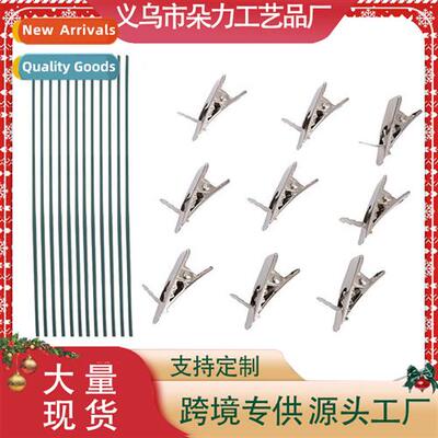 Christmas gift decoratis clip stick Christmas flower arrange
