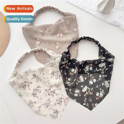 Secti flowers triangular scarf female rustic style Japan and