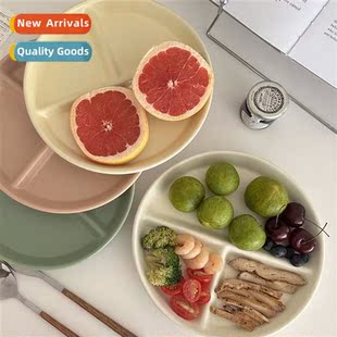 Simple compartmentalized plate dinner plate breakfast plate