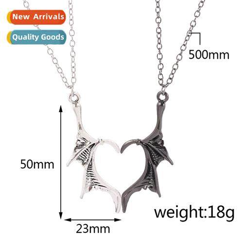 Bat Wings Love Couple Combinati Necklace Family Necklace