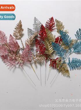 7 s  empty mesh Persian leaves Faux Christmas gold dust flow