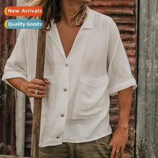 medium sleeved sweater mens sol loose linen shirt 2023