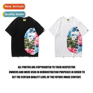 Patchwork Colorful Head Shirt Ape Tide