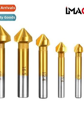 Three-flute 90-degree fully sharpened high-speed steel chamf