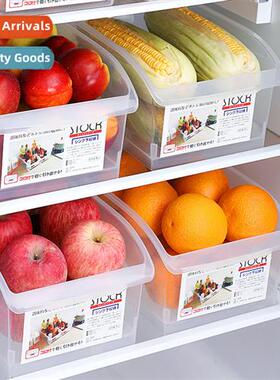 Plastic refrigerator storage box drawer type transparent rec