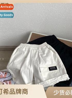 Boys pants 2023 summer childrens clothing new childrens casu