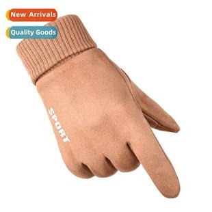 winter men padded warm fall couples women gloves Suede